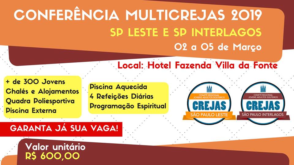 02/03/2019 - Conferência Crejas SP Leste e Interlagos 2019