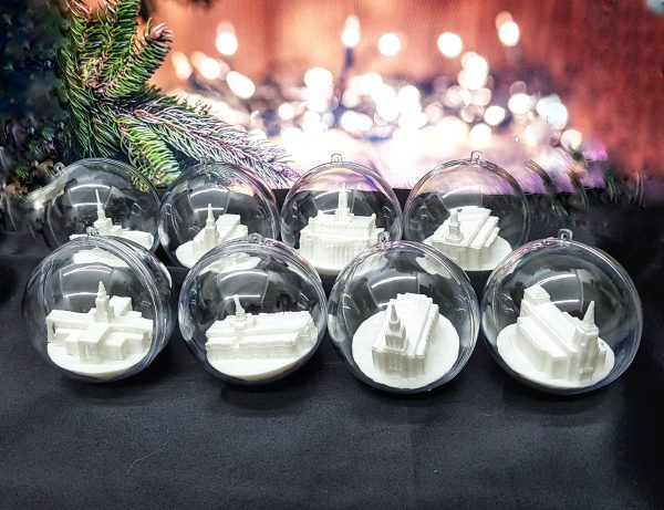 Enfeites de Natal (Bolinhas) dos templos do Brasil