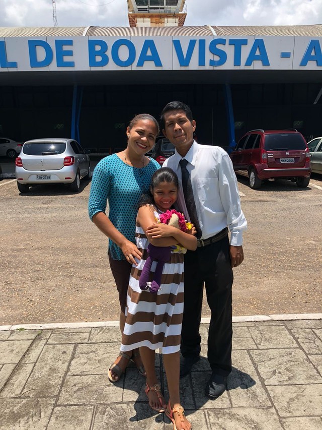 Casal venezuelano busca no Brasil a oportunidade de criar a filha — Foto: Arquivo pessoal/Divulgação